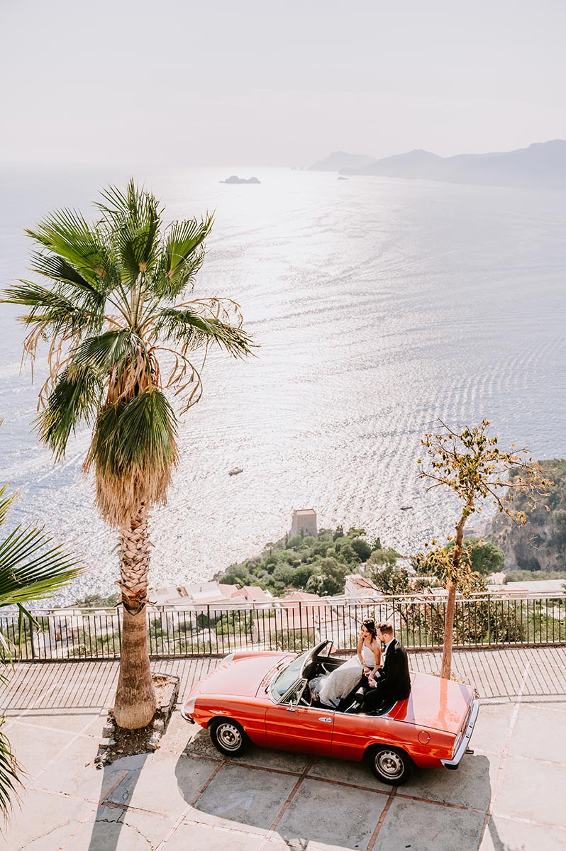 Intimate wedding at Palazzo Avino Ravello white walls