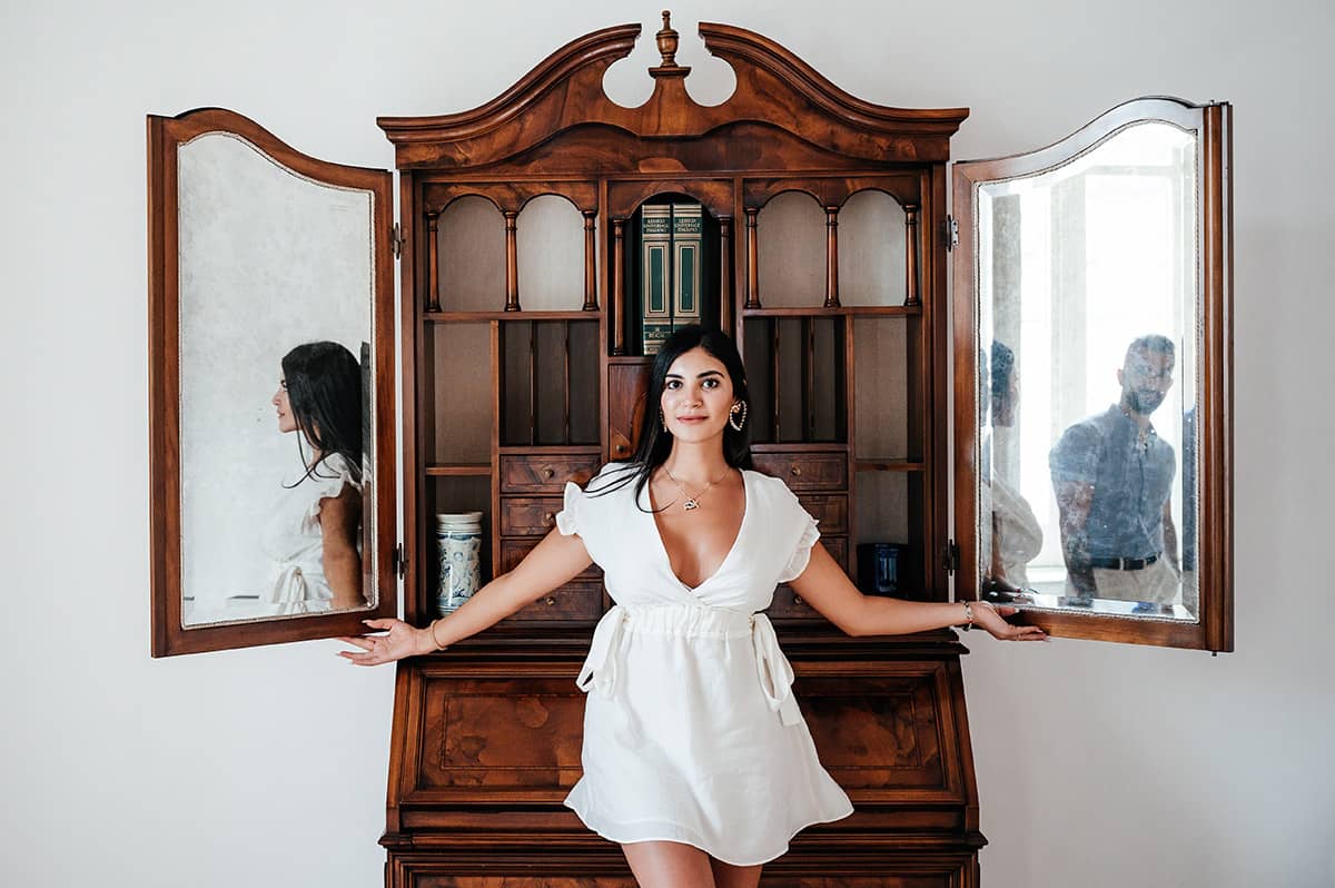 Photo Of Woman Wearing White Gown 