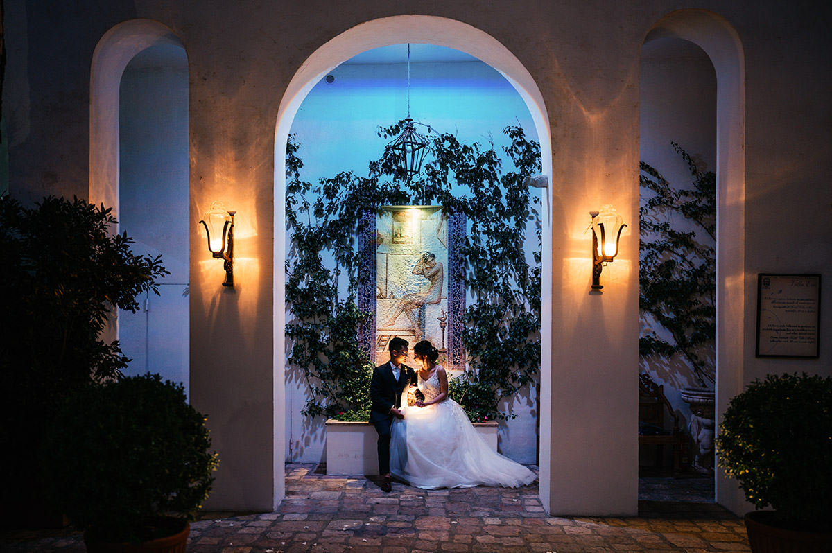 Intimate wedding at Palazzo Avino Ravello white walls