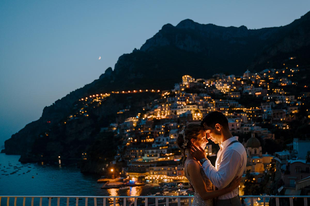Positano elope on boat | Emiliano Russo | getting married abroad - emiliano russo