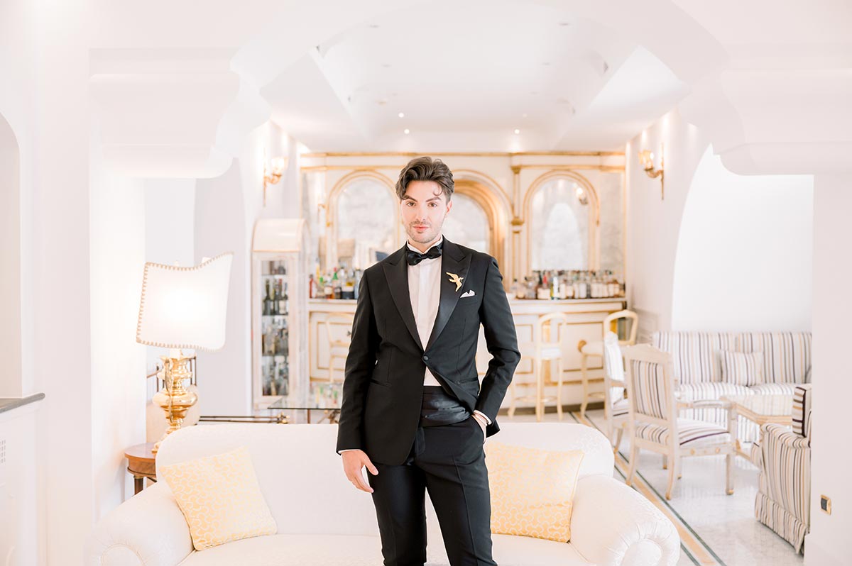 Ravello wedding planner | Emiliano Russo | Intimate wedding at Palazzo Avino Ravello lounge bar