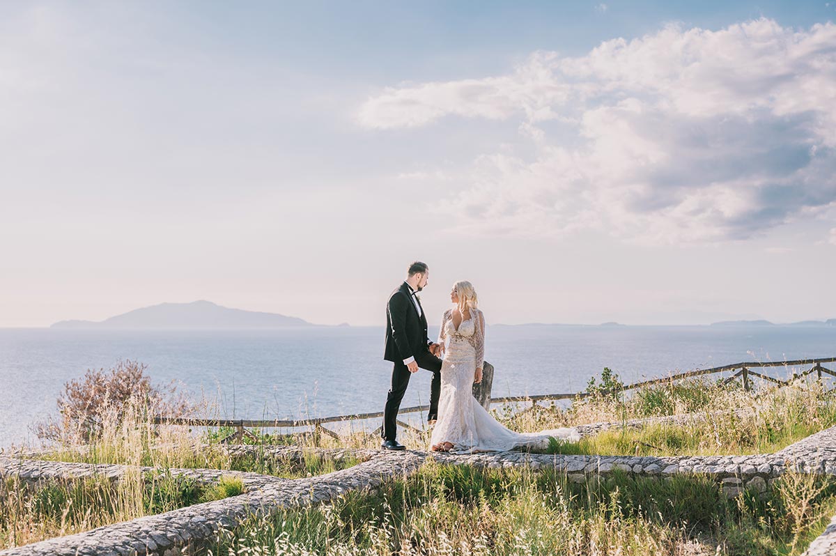 symbolic wedding in Anacapri - couple shots