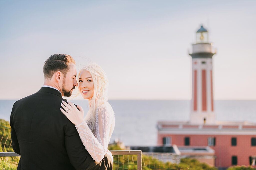 symbolic wedding in Anacapri lighthouse