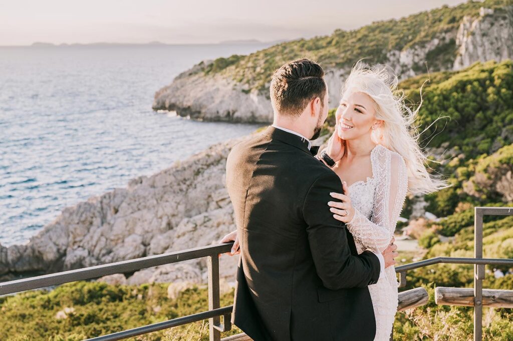 symbolic wedding in Anacapri lighthouse
