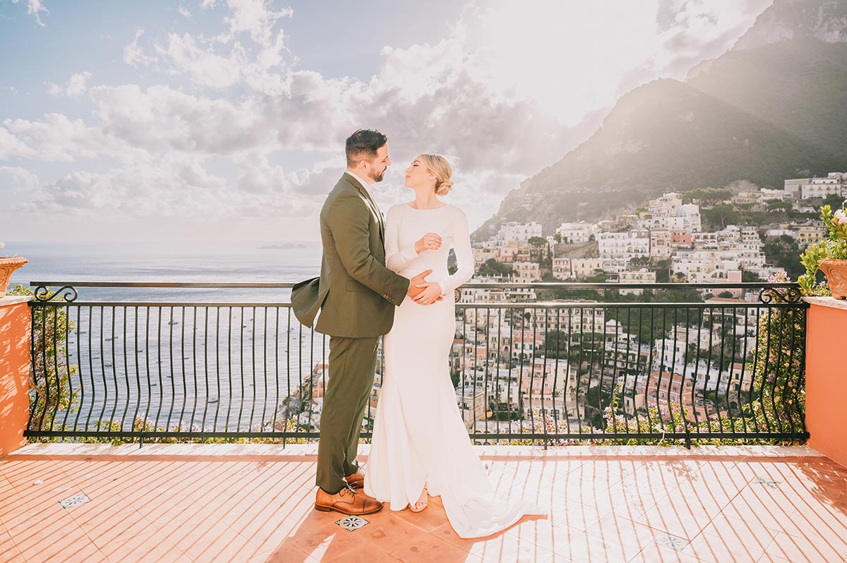 micro wedding in positano