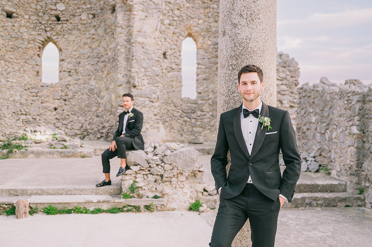 sant'eustachio ruins wedding dinner