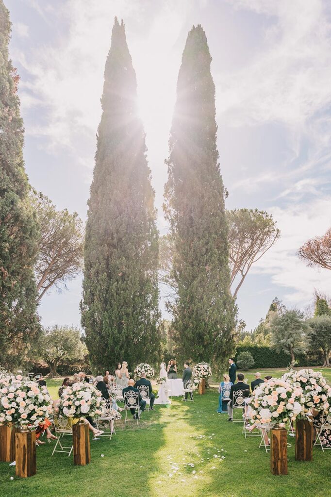 wedding in villa livia appia antica rome