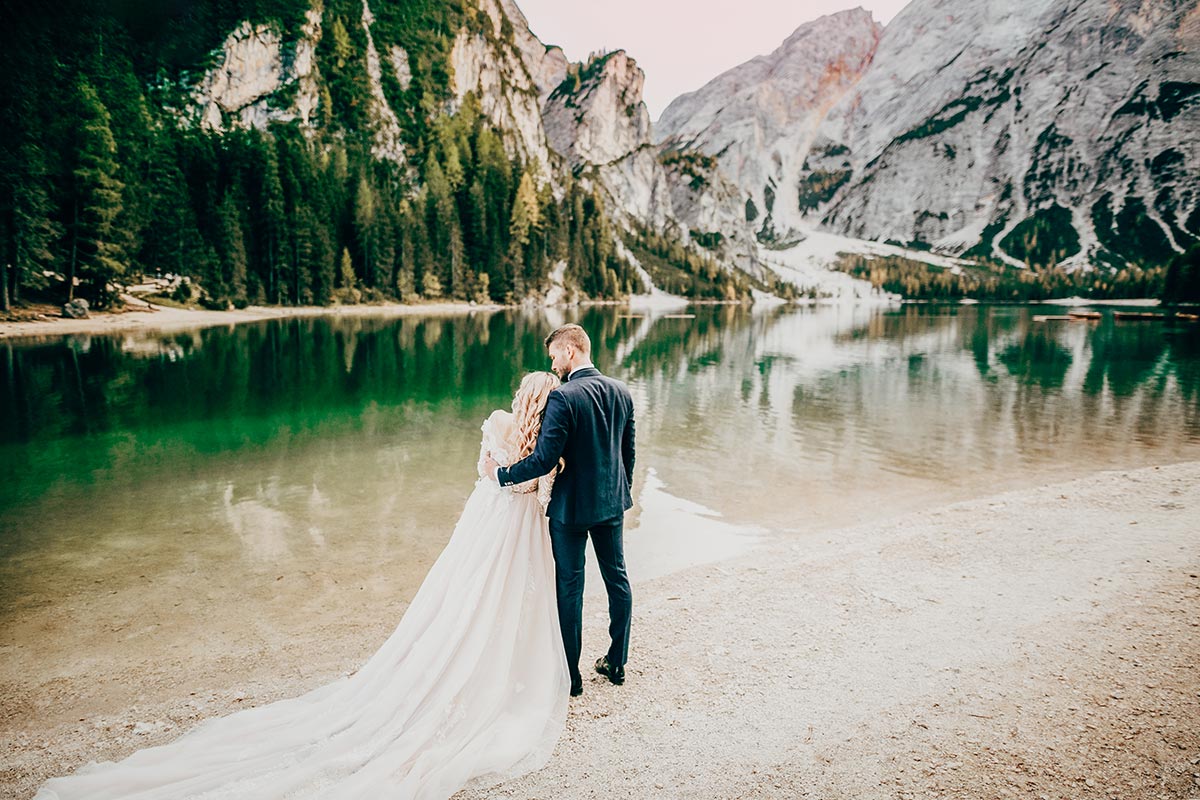 Lake Braies wedding photographer