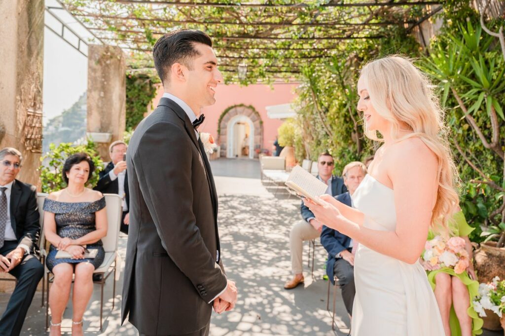 Micro wedding at Villa Magia Positano