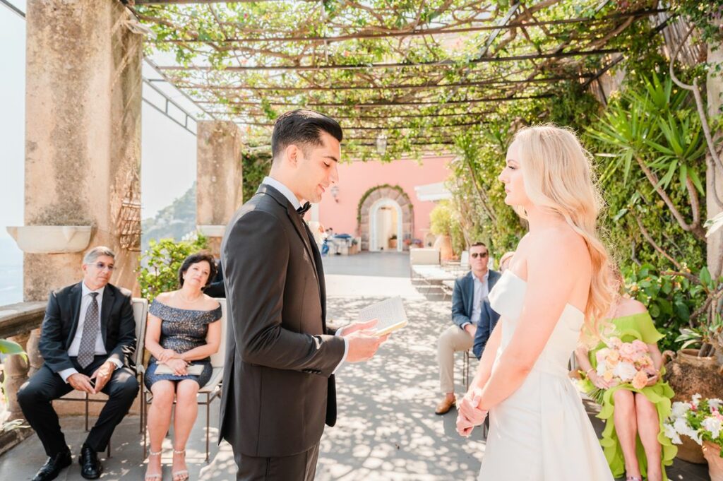 Micro wedding at Villa Magia Positano