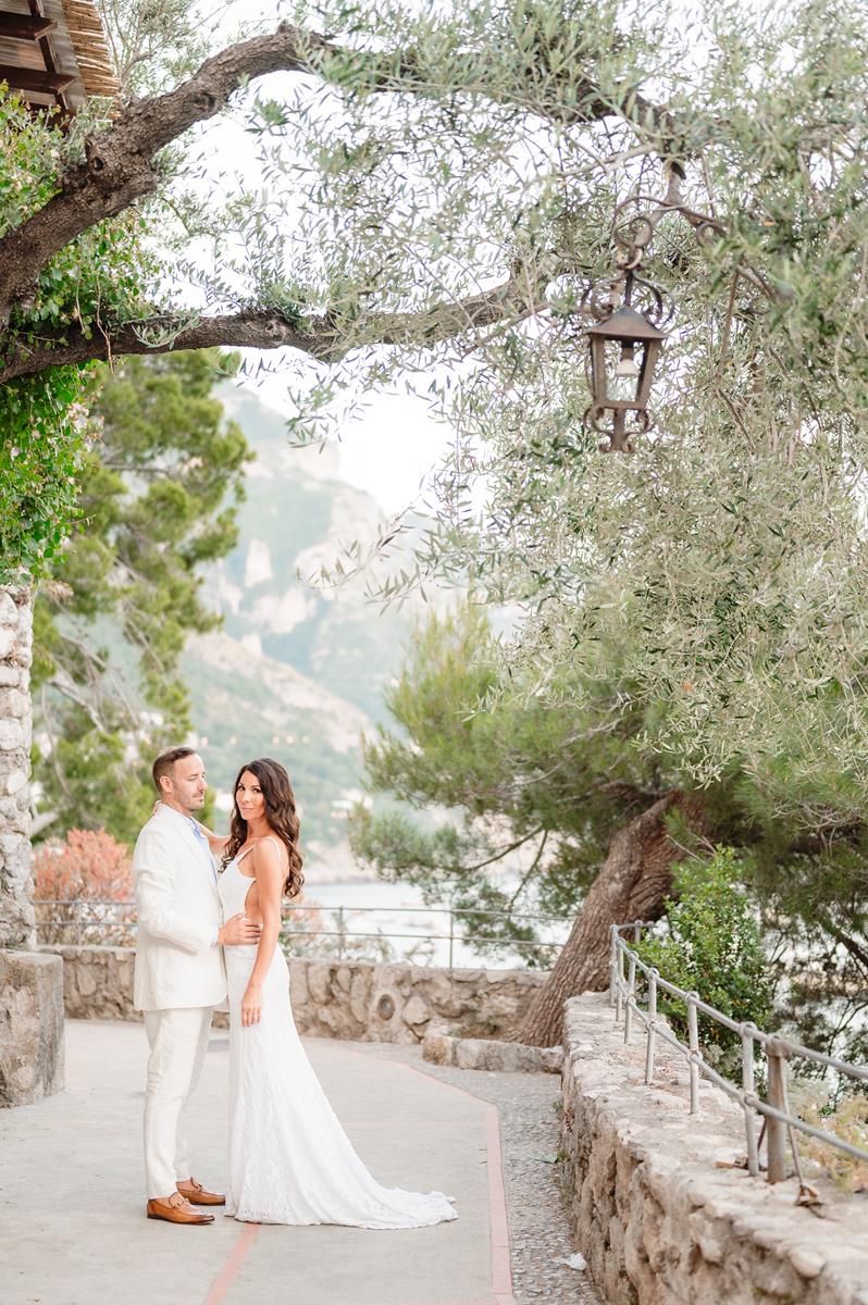 beach elopement in positano
