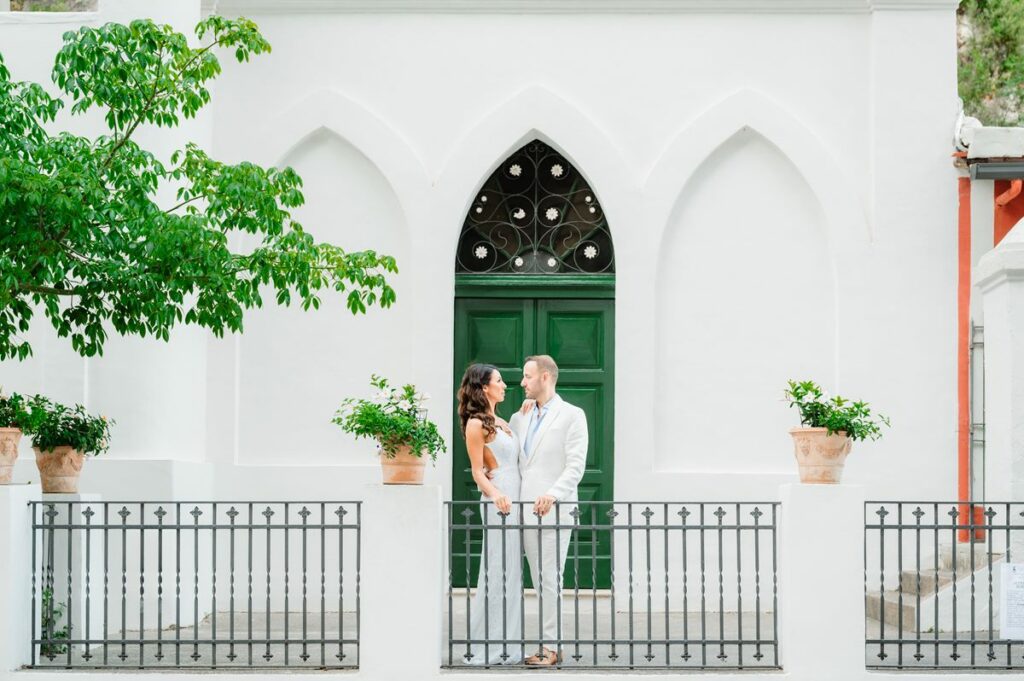 beach elopement in positano
