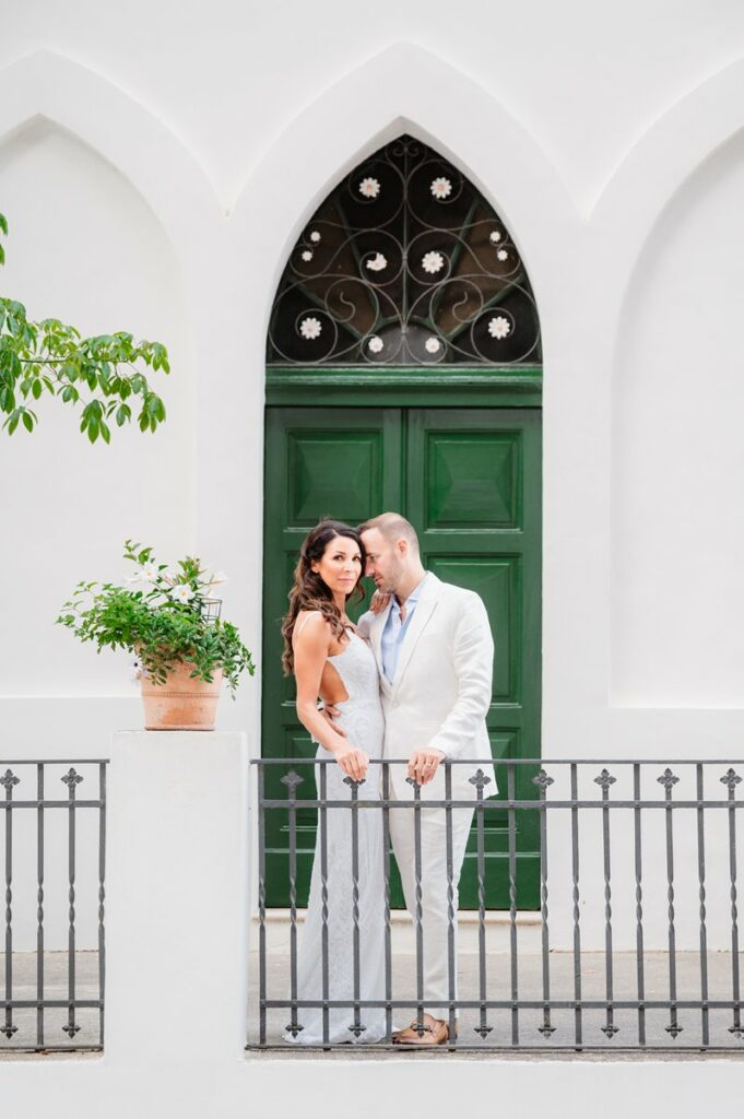 beach elopement in positano