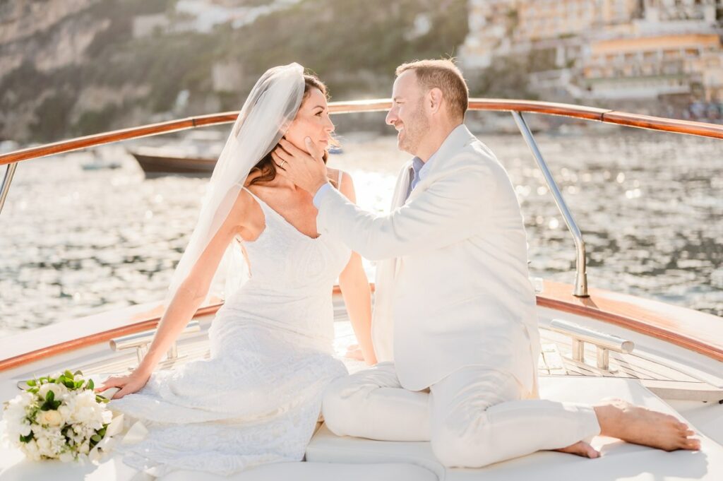 beach elopement in positano