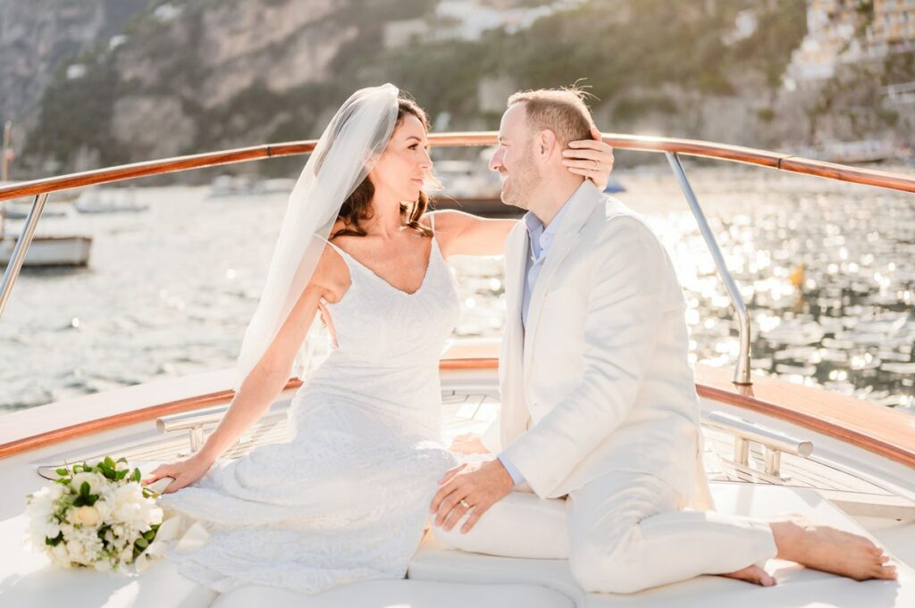 beach elopement in positano