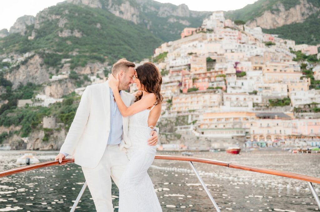 beach elopement in positano