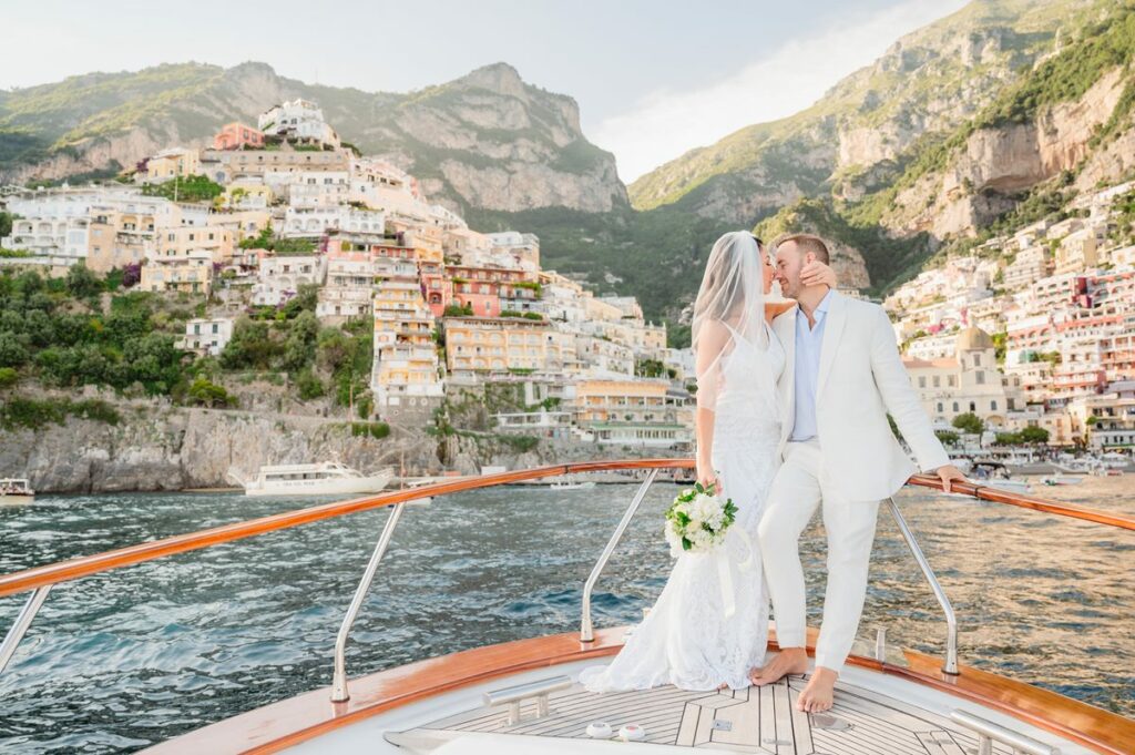 beach elopement in positano