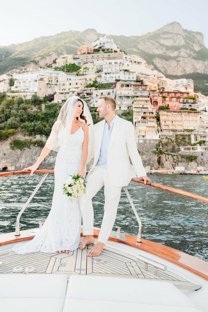 beach elopement in positano