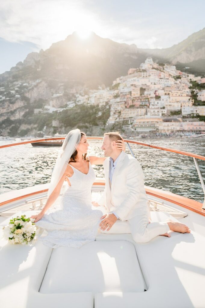 beach elopement in positano