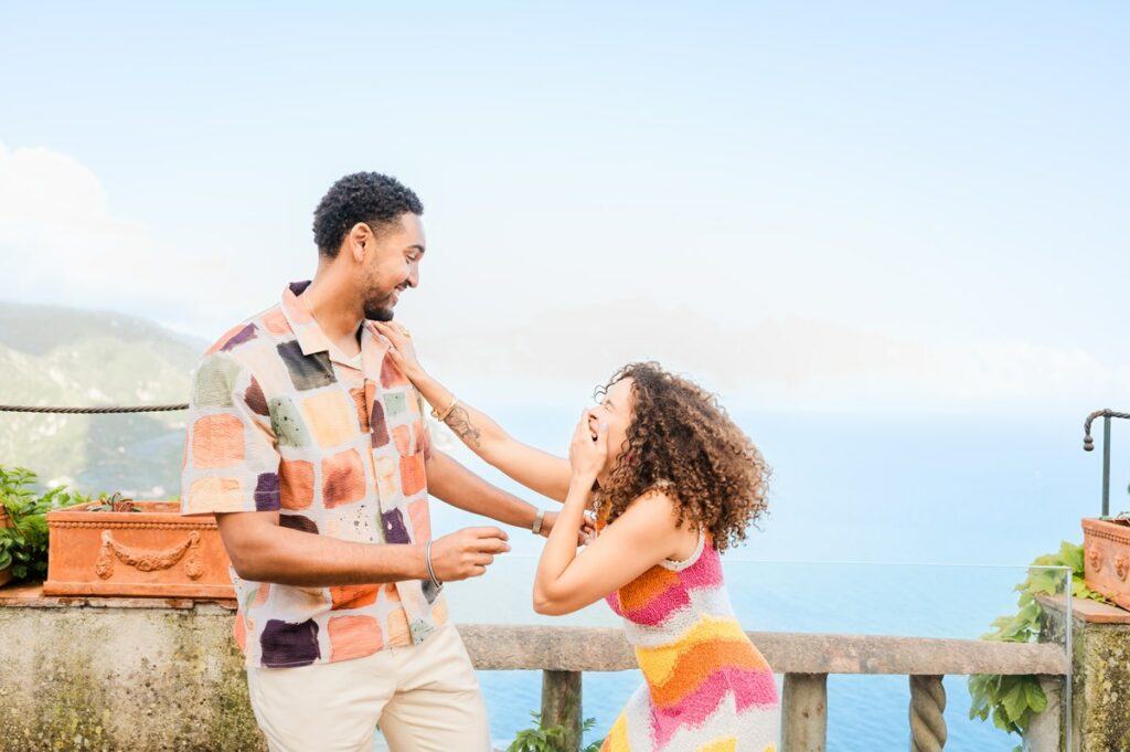 luxury wedding proposal in Ravello