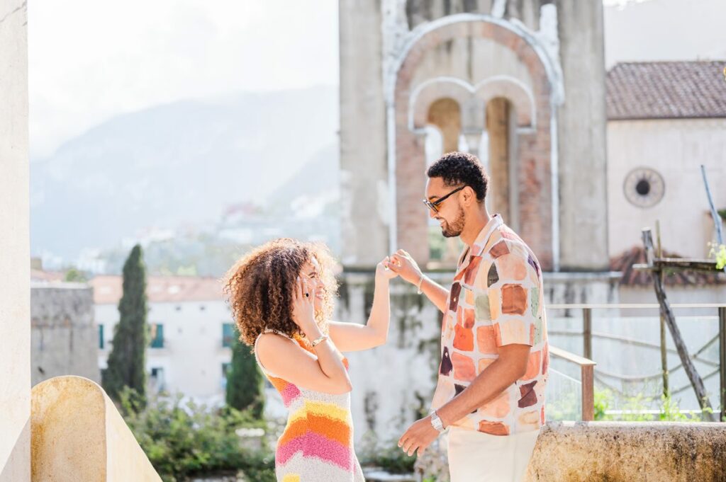 luxury wedding proposal in Ravello