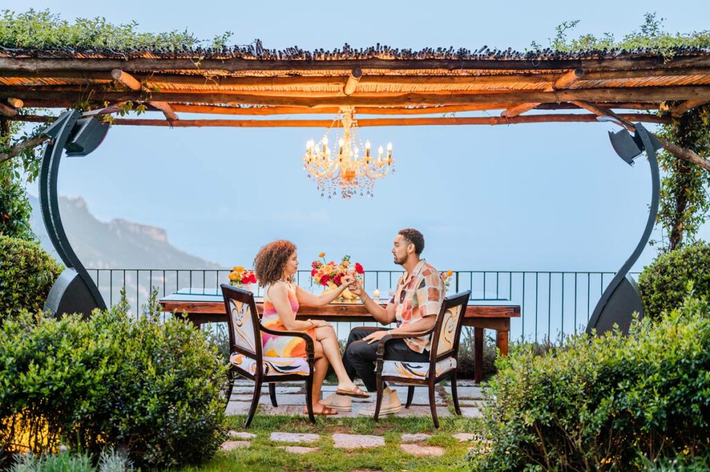 luxury wedding proposal in Ravello