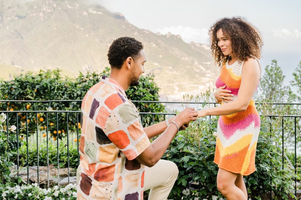 luxury wedding proposal in Ravello