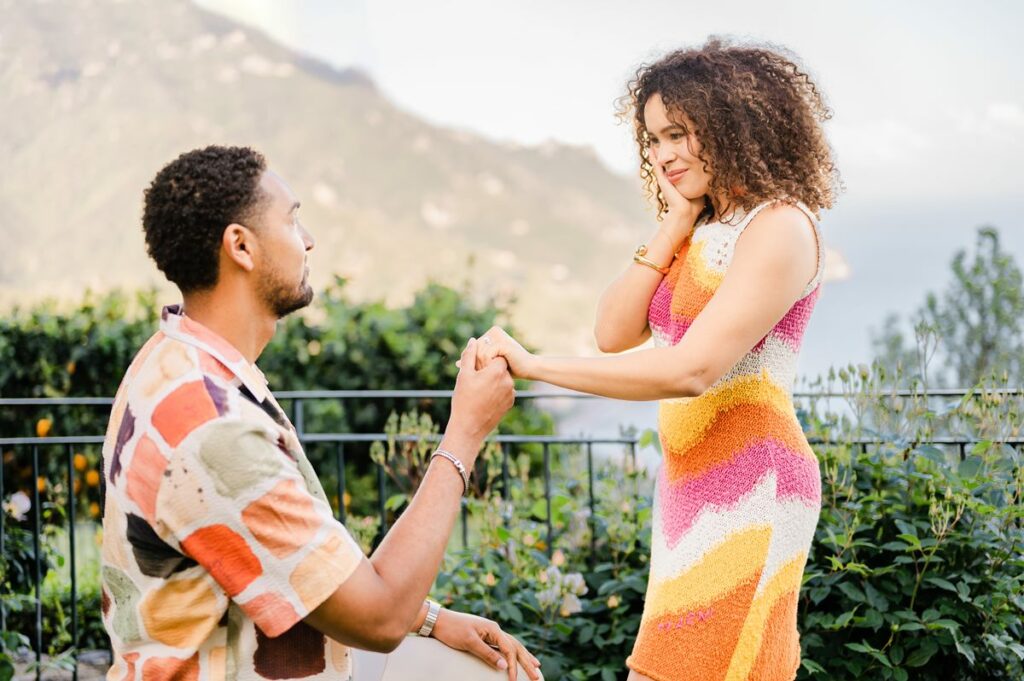 luxury wedding proposal in Ravello