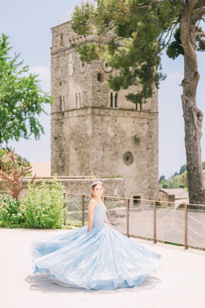 Amalfi Coast quinceañera photo shooting