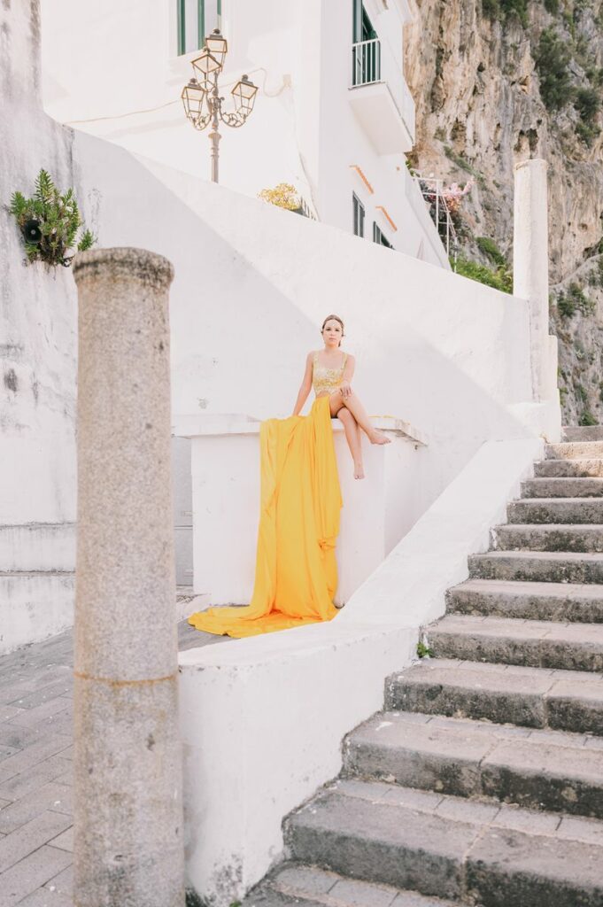 Amalfi Coast quinceañera photo shooting