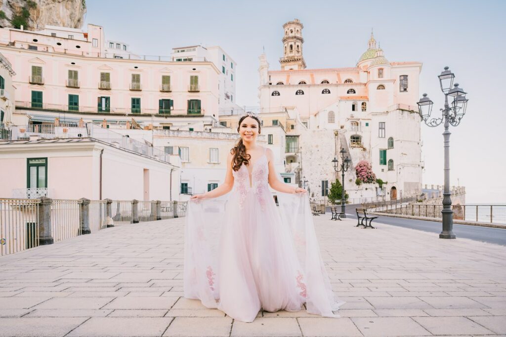 Amalfi Coast quinceañera photo shooting