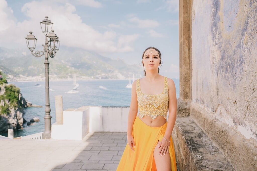 Amalfi Coast quinceañera photo shooting