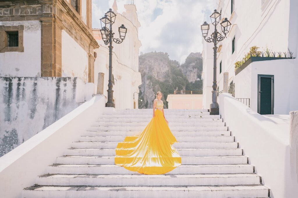 Amalfi Coast quinceañera photo shooting