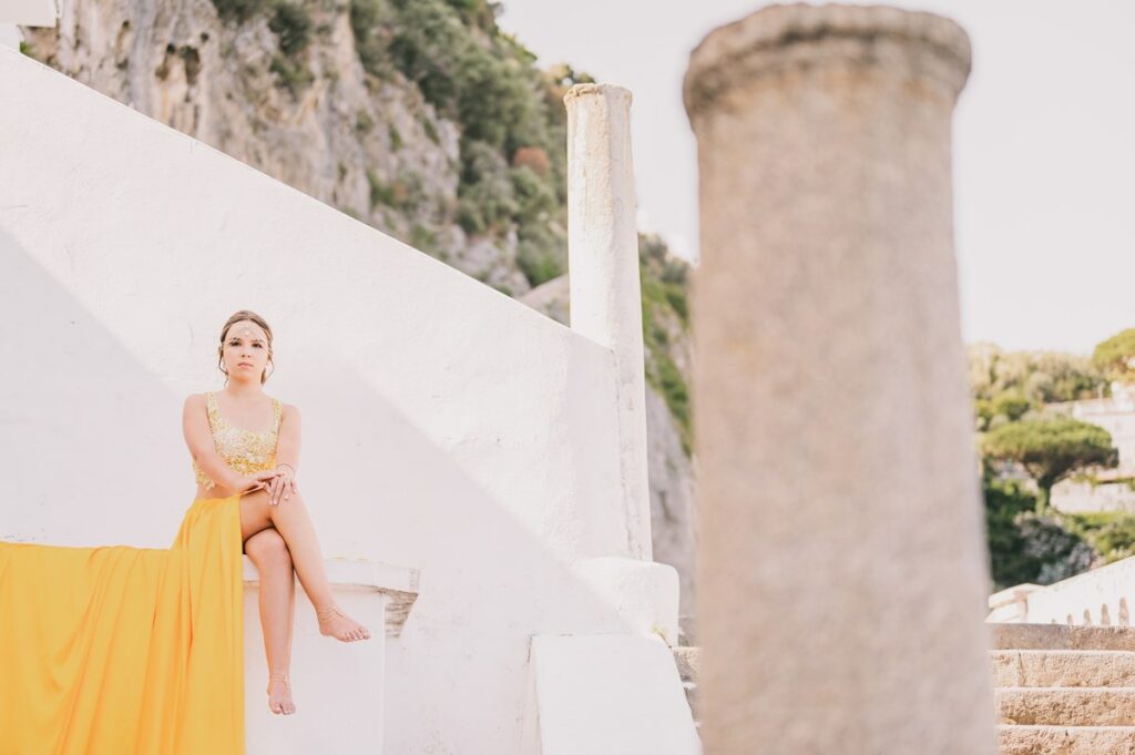 Amalfi Coast quinceañera photo shooting