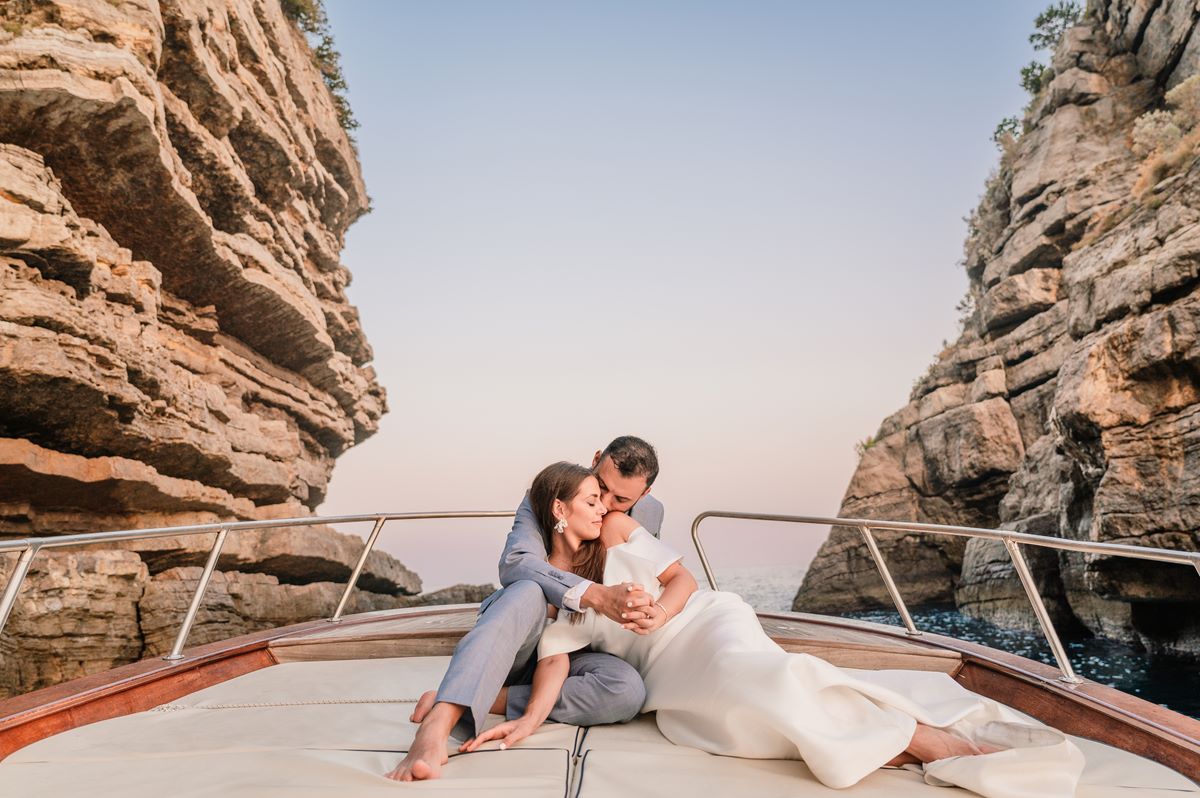 Casa Passalacqua elopement boat trip