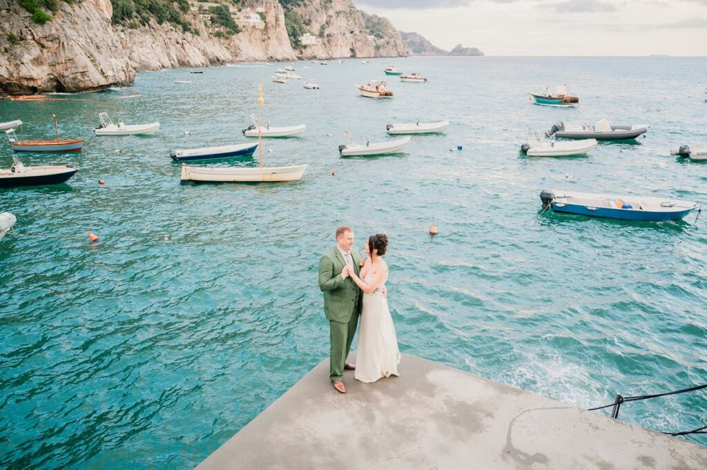 Rainy day Elopement Positano