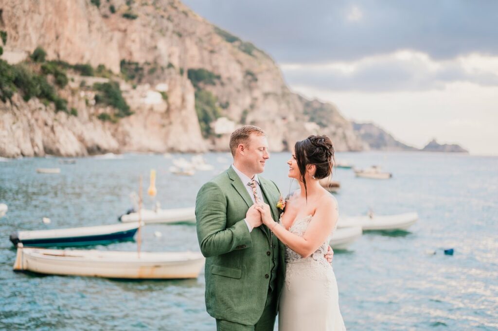 Rainy day Elopement Positano