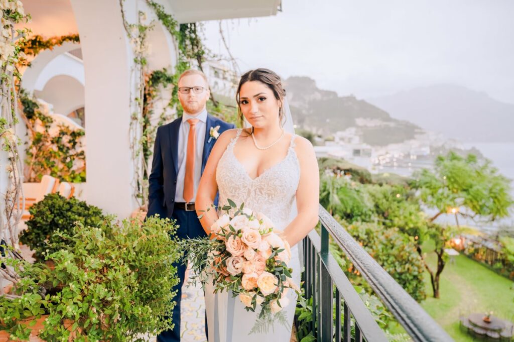 Rainy day Amalfi elopement