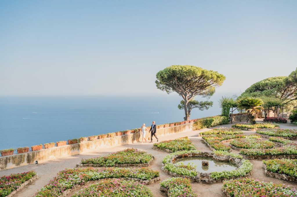 Honeymoon shooting in Villa Rufolo Ravello