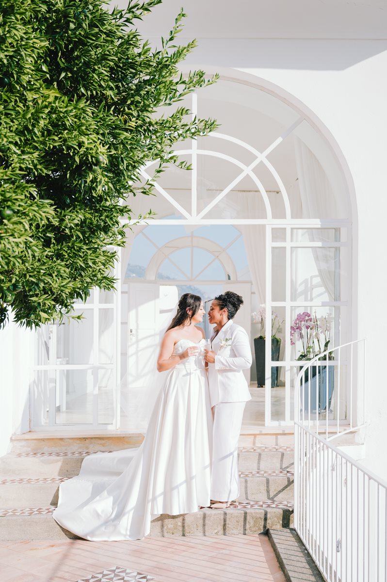 Symbolic wedding at Villa Magia Positano