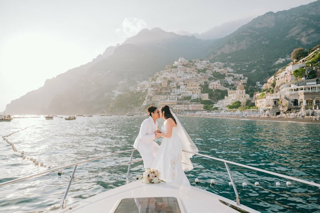 Symbolic wedding at Villa Magia Positano