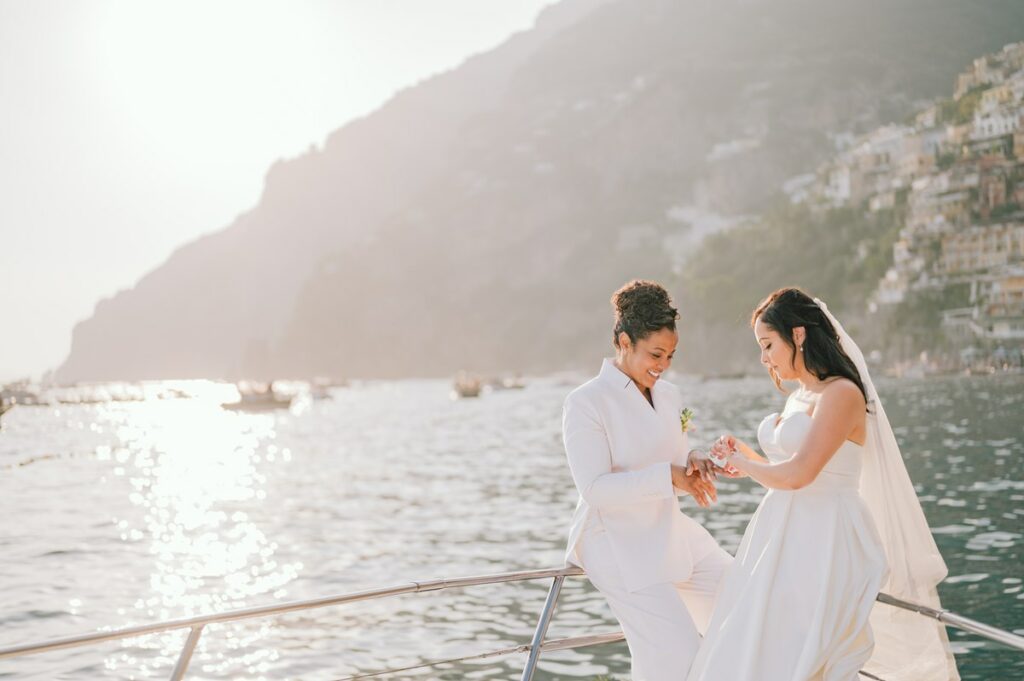 Symbolic wedding at Villa Magia Positano
