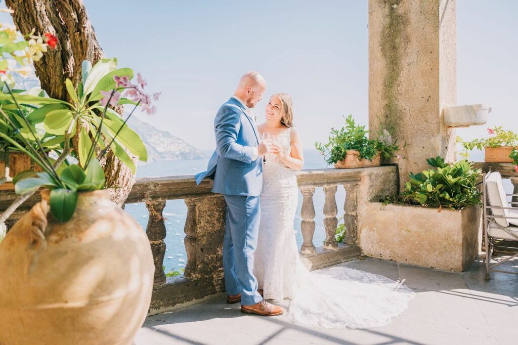 villa magia intimate elopement positano